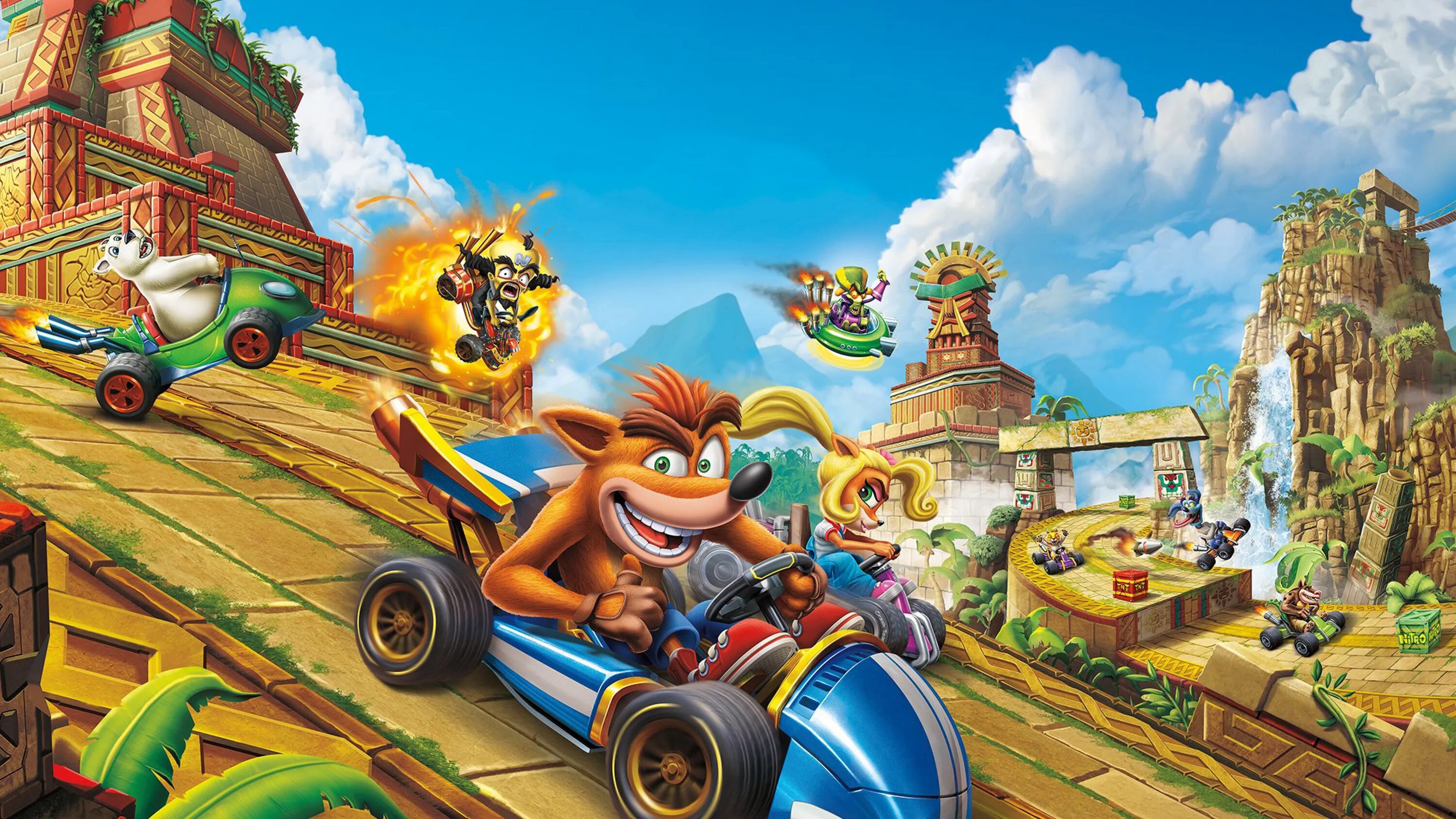 Crash game racing. Crash team racing nitro. crash bandicoot гонки. ctr crash team racing. ctr crash team racing ps4.