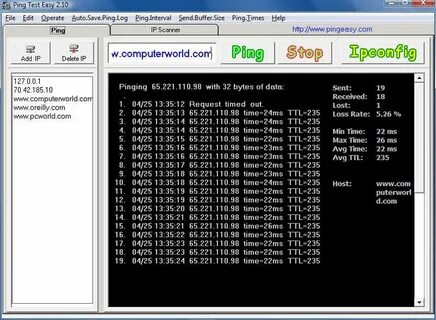 Ping test