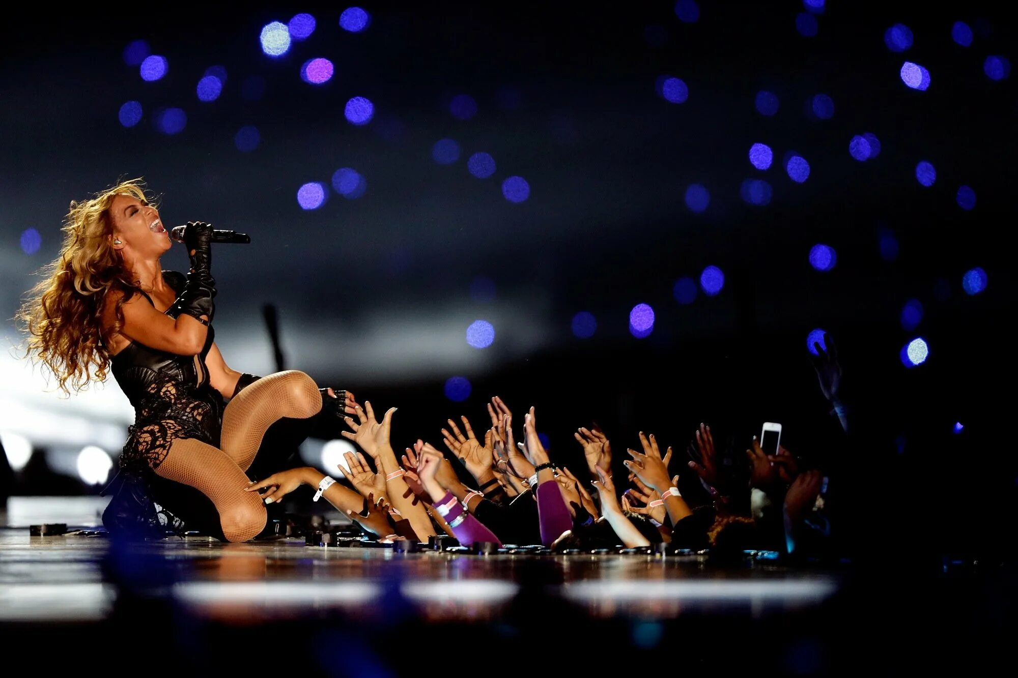 During the performance