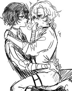 Rule 34 Dev - bungo_stray_dogs chuuya_nakahara cowgirl_position dazai_osamu...