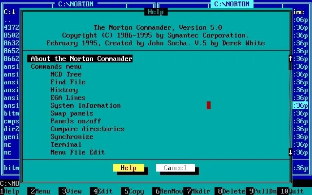 Программная оболочка Norton Commander. Нортон командер для дос. Программа Нортон коммандер. Операционная оболочка Norton Commander. Norton commander dos