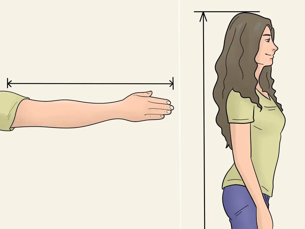 Как измерить без линейки. To measure. как сделать замеры без линейки. ruler how to hold. arm span.