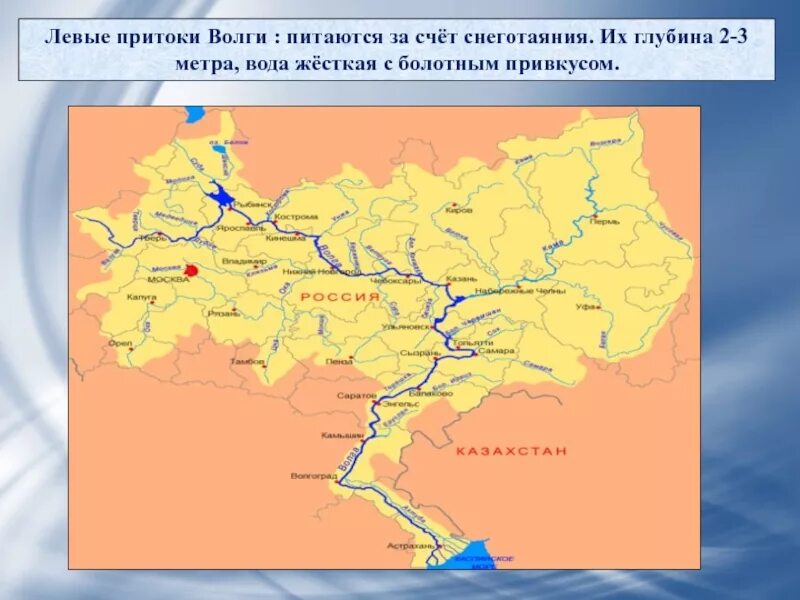 Волжский бассейн реки. Правые притоки реки Волга. Реки Волга притоки реки Волга. Левые притоки реки Волга. Крупнейшие притоки реки Волги на карте.