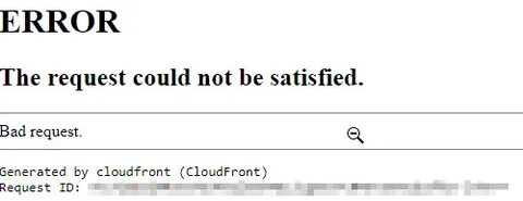 Api request error