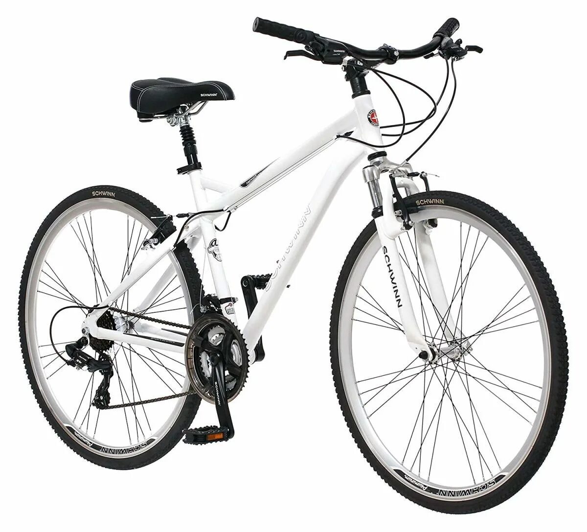 Какой фирмы купить велосипед. Велосипед Швинн Schwinn мужской. Schwinn велосипед белый. Schwinn discover Hybrid Bike. Швин кросс Кантри велосипед.