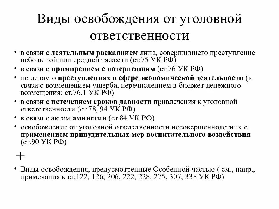 Законопроект об освобождении от уголовной ответственности. Виды оснований освобождения от уголовной ответственности примеры. Понятие освобождения от уголовной ответственности. Основания привлечения и освобождения от уголовной ответственности.. Основания освобождения от уголовно-правовой ответственности..