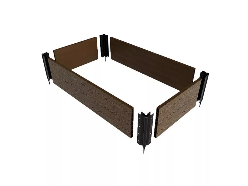 Грядка дпк holzhof 2х1х0,3 м. Грядка дпк holzhof. Грядка дпк венге (6000х750х300мм). Высокие грядки дпк. Бордюр дпк.