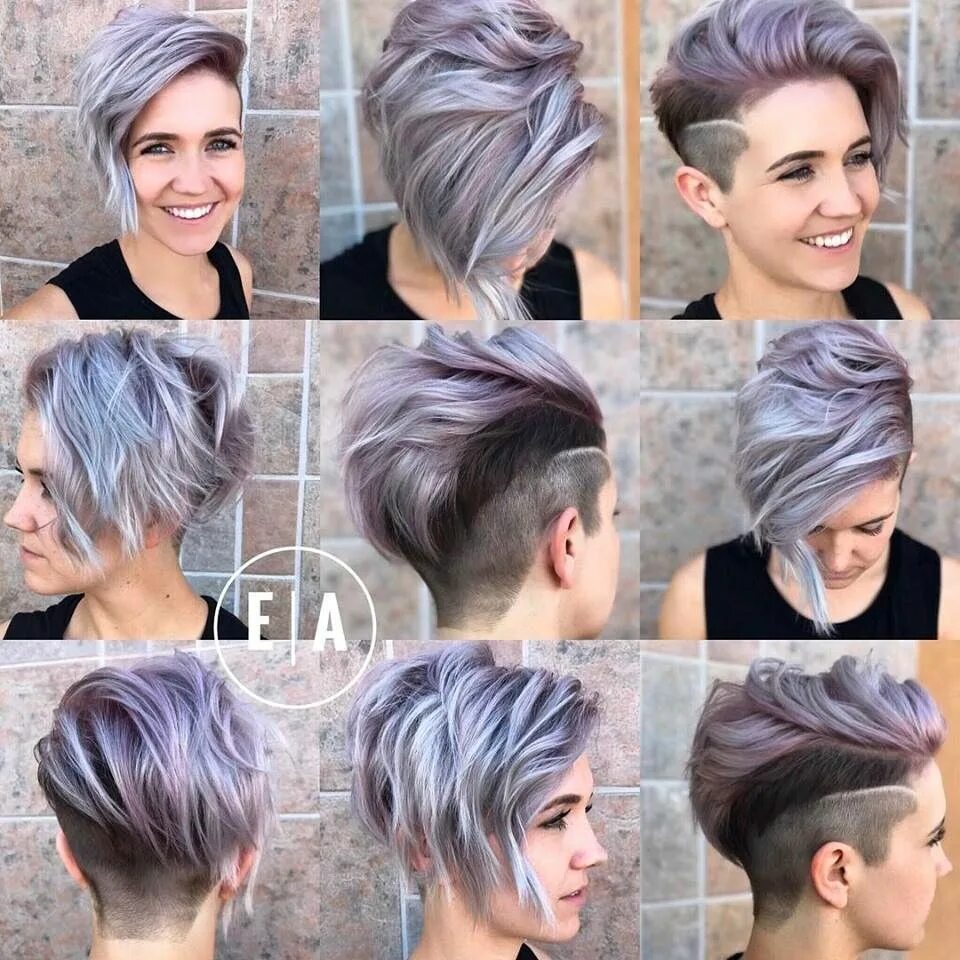 Brunette Choppy Asymmetrical Undercut Pixie The Latest Hairstyles for Men and