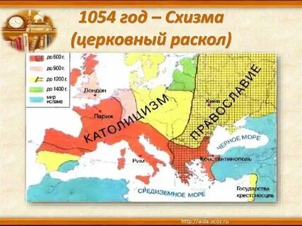 Раскол между православной и католической церковь