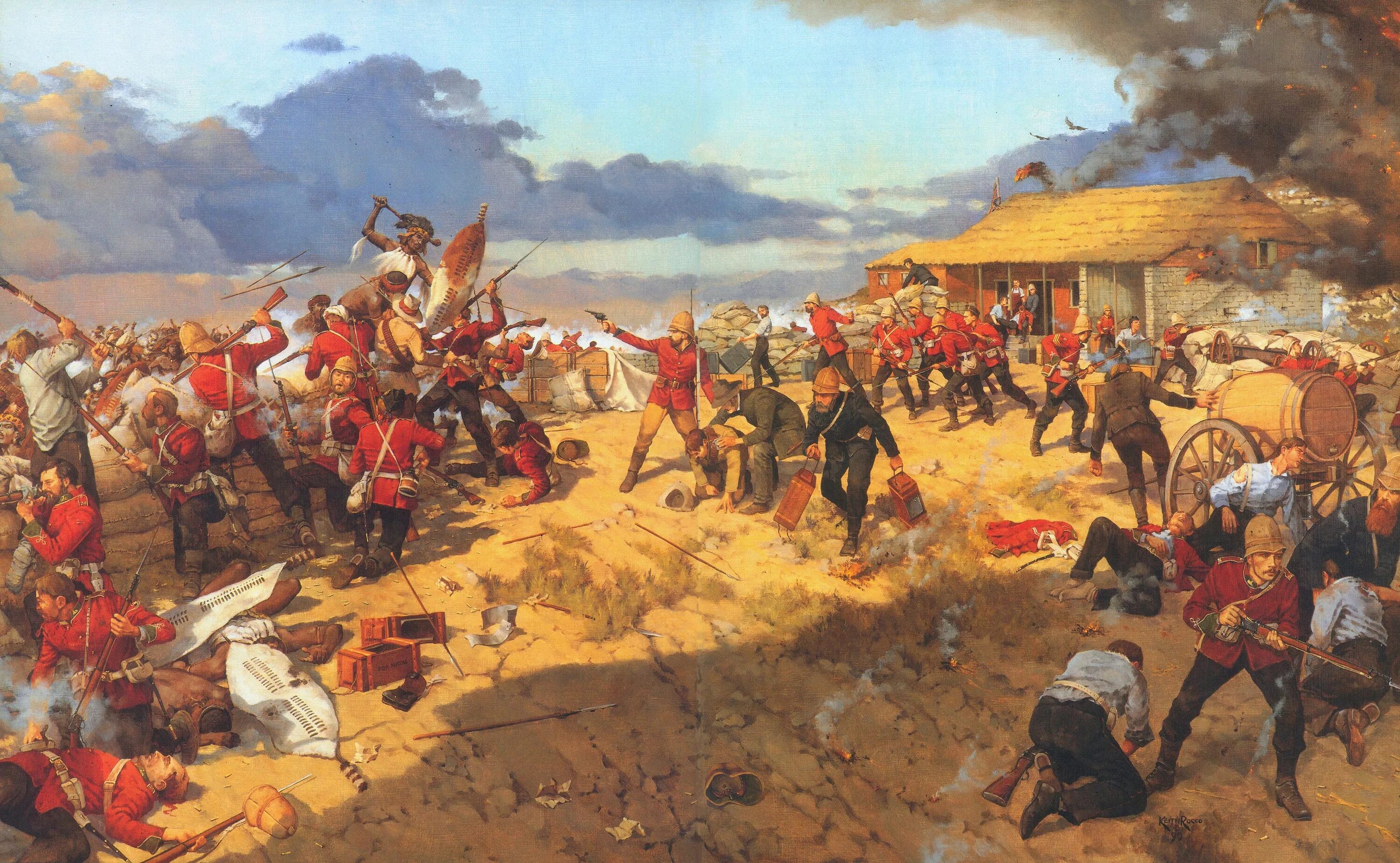 Битва при Изандлва́не 1879. Битва у Роркс-дрифт. Сражение при Изандлване.