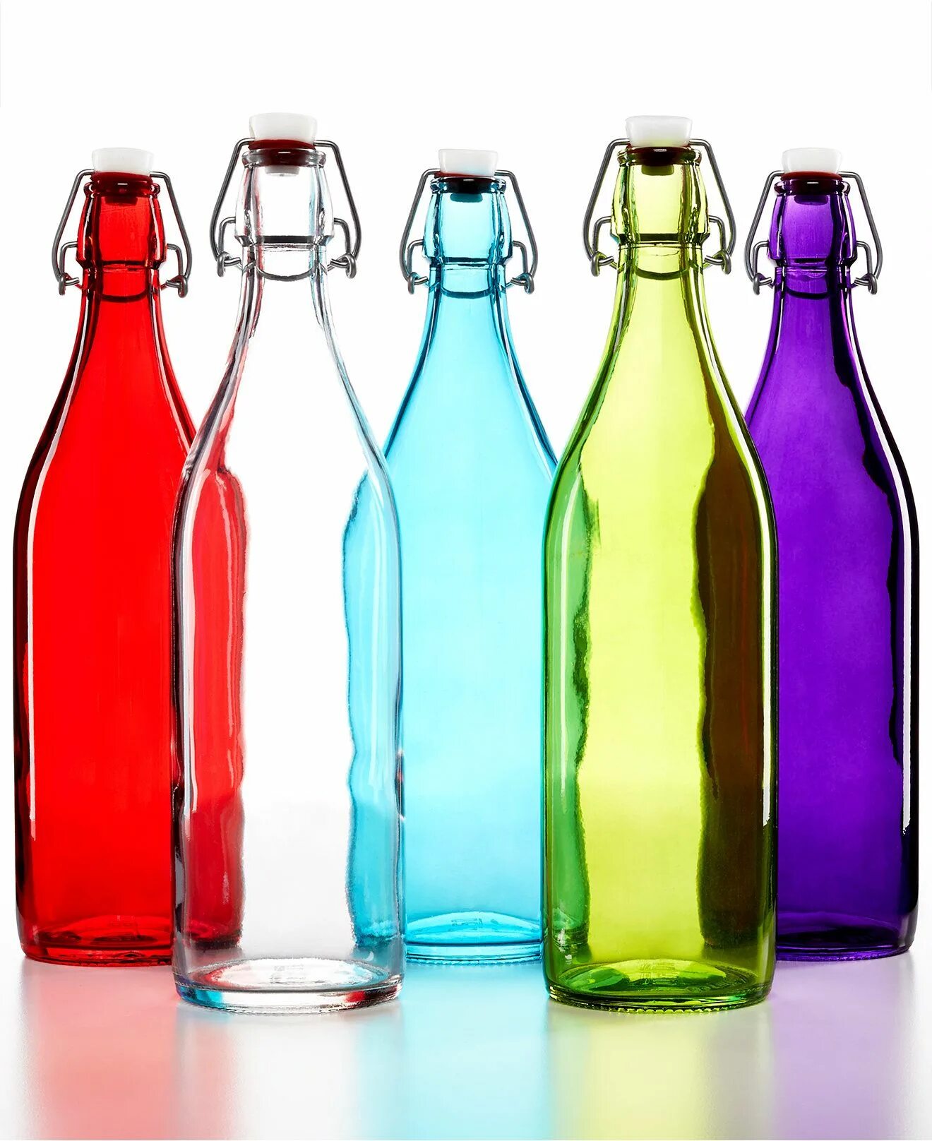 Coloured bottles