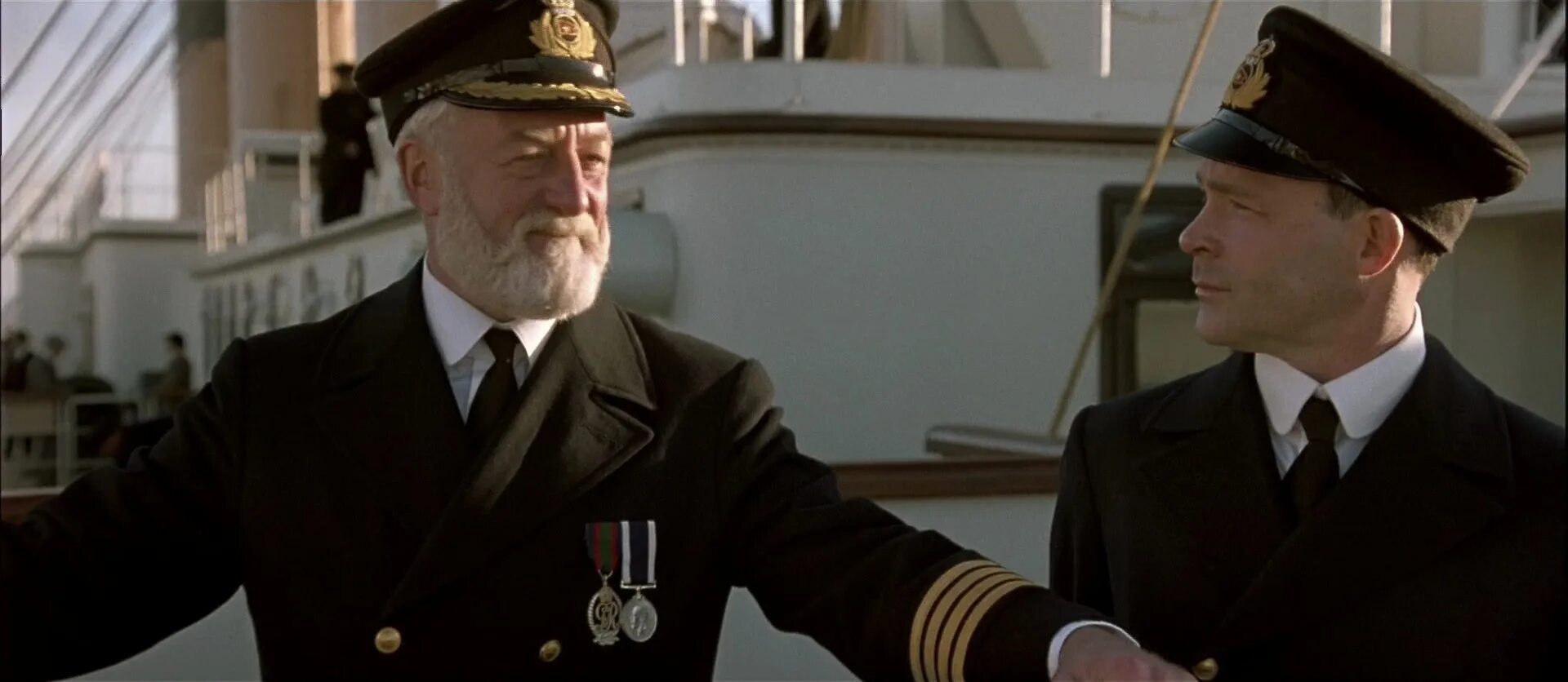 Капитан счастный. Уильям Мердок Титаник 1997.