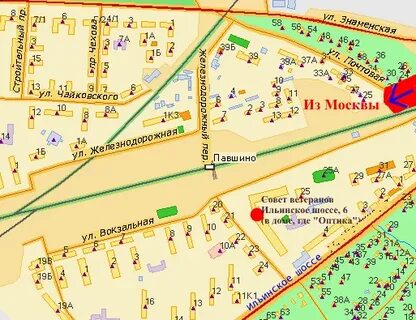 Как доехать до павшино