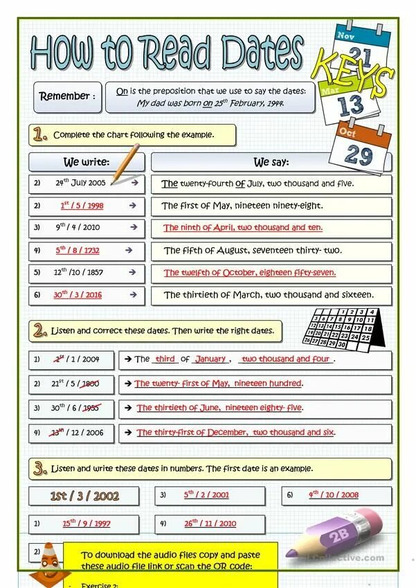 Time date numbers. Английский язык Dates Worksheets. Задания numbers and Dates in English. Date на английском. Reading Dates in English Worksheets.