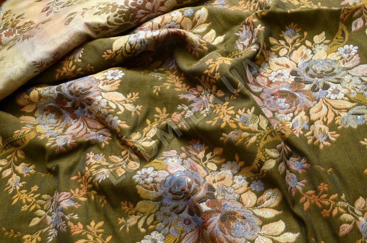 ткань жаккардовая райский сад. ткани в розницу гобелен. ткань гобеленовая. гобелен ткань. обивочный материал гобелен.