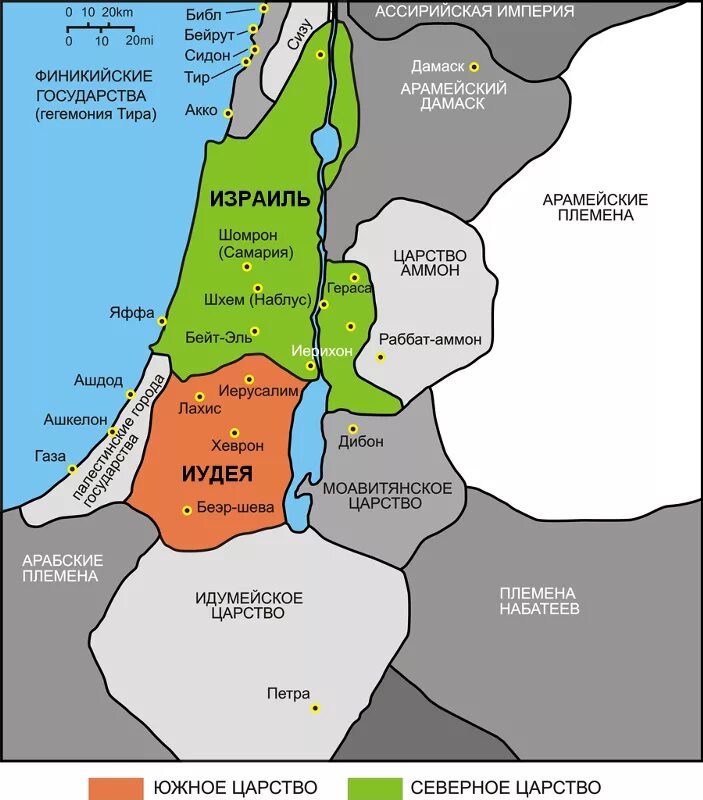 Израильское царство Соломона. Израильско-иудейское царство карта.