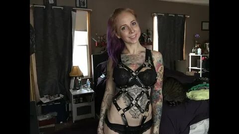 bobbi bamf, harness, bamf, hot, sexy, babe, tattoos, tattoo, woman, goth.