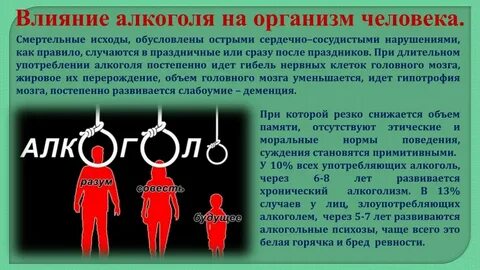 Как влияет употребление