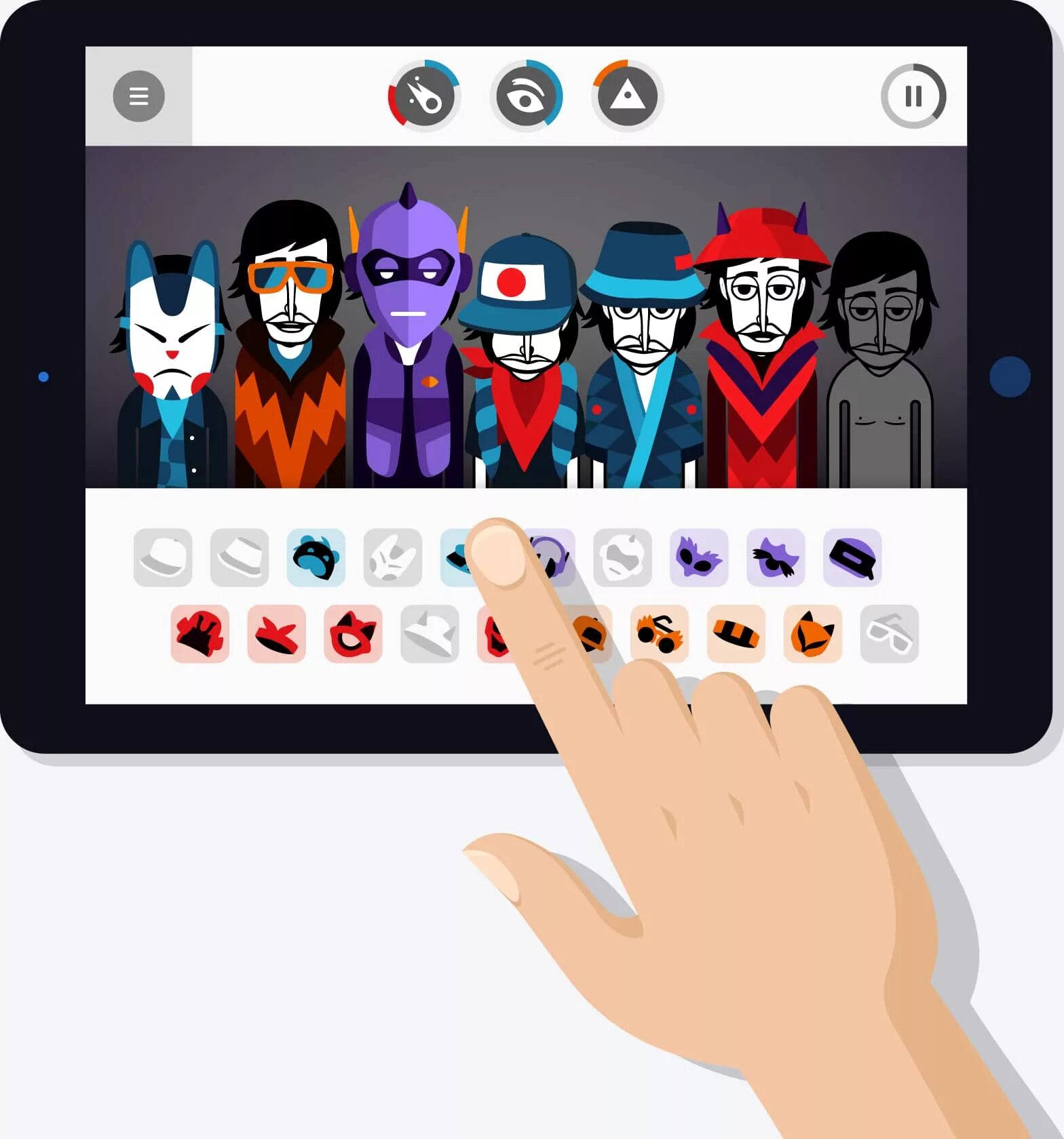 Игра где создаешь музыку. Incredibox Хэллоуин. Инкредибокс приложение. Игры битбоксеры. Музыкальные приложения.