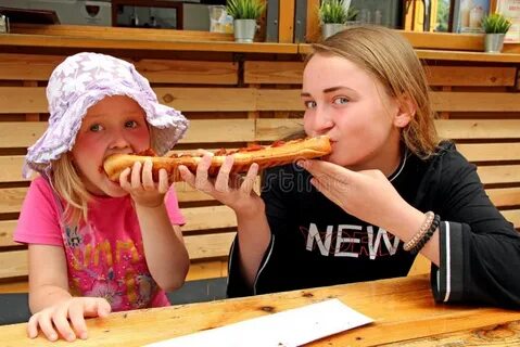 Sister eats
