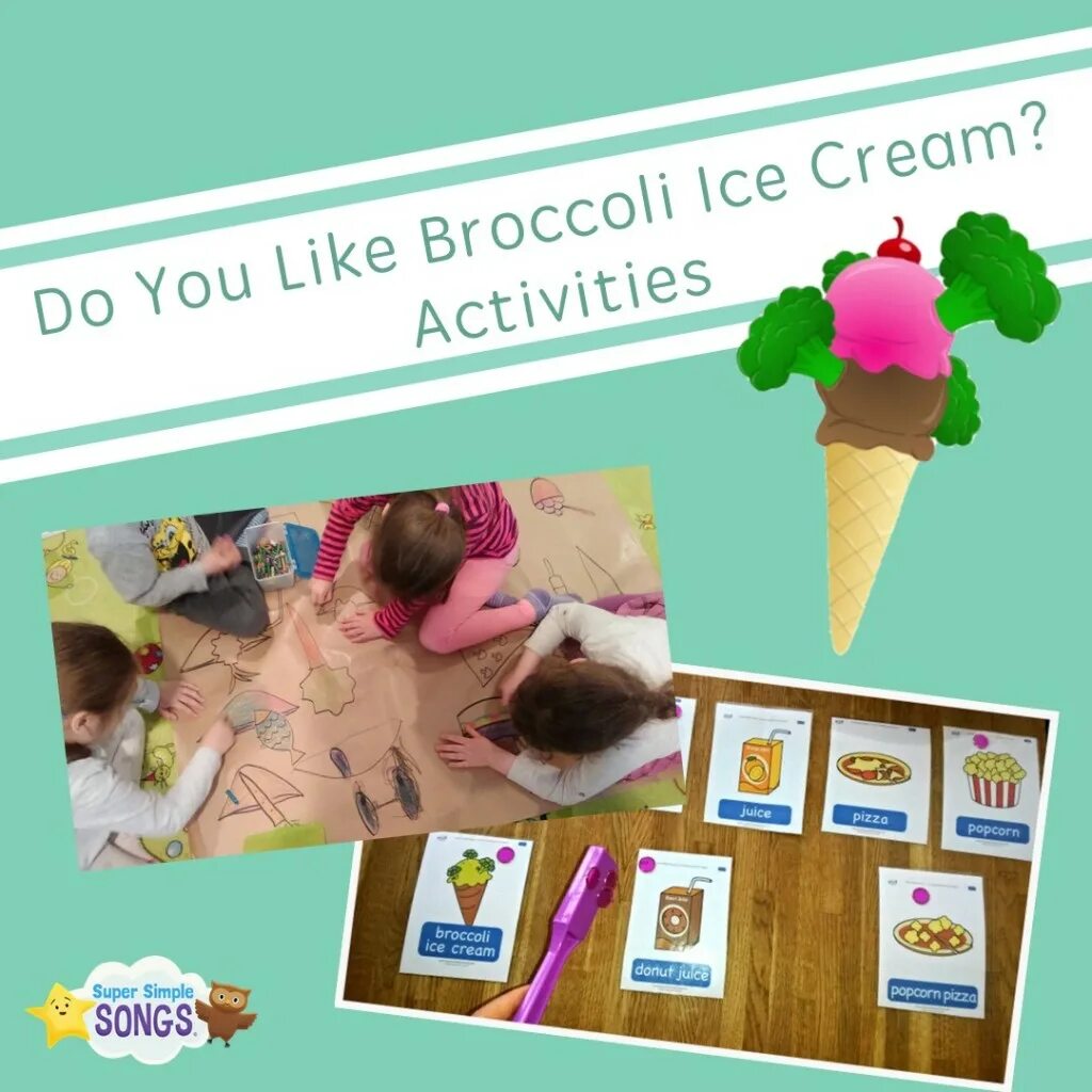 Super simple songs do you like. Do you like Broccoli Ice Cream. Do you like Broccoli Ice Cream Worksheets. Do you like Broccoli Worksheet. Super simple Songs Broccoli Ice Cream.