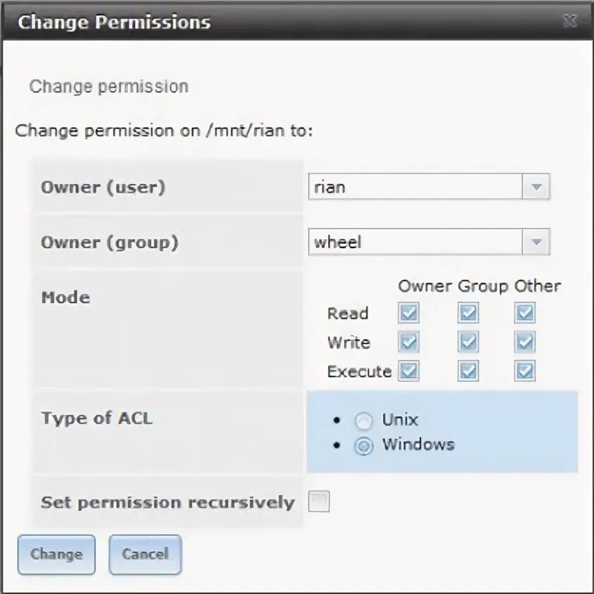 ACL Windows. Permissions Set. Unix ACL. CIFS-utils. Host permissions