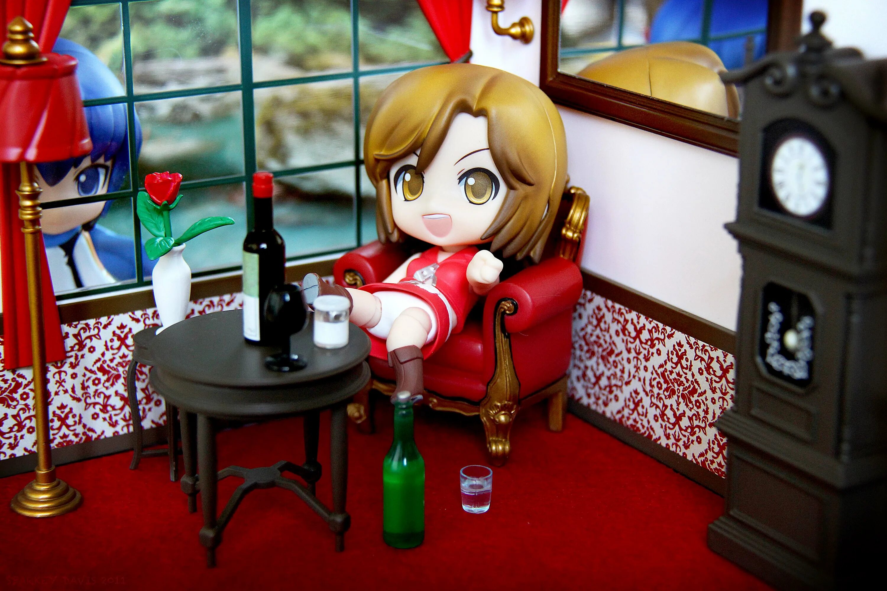 Той хаус. Нендороид Мейко. Meiko Sakine Nendoroid. Домики для аниме фигурок. Фигурки аниме в интерьере.