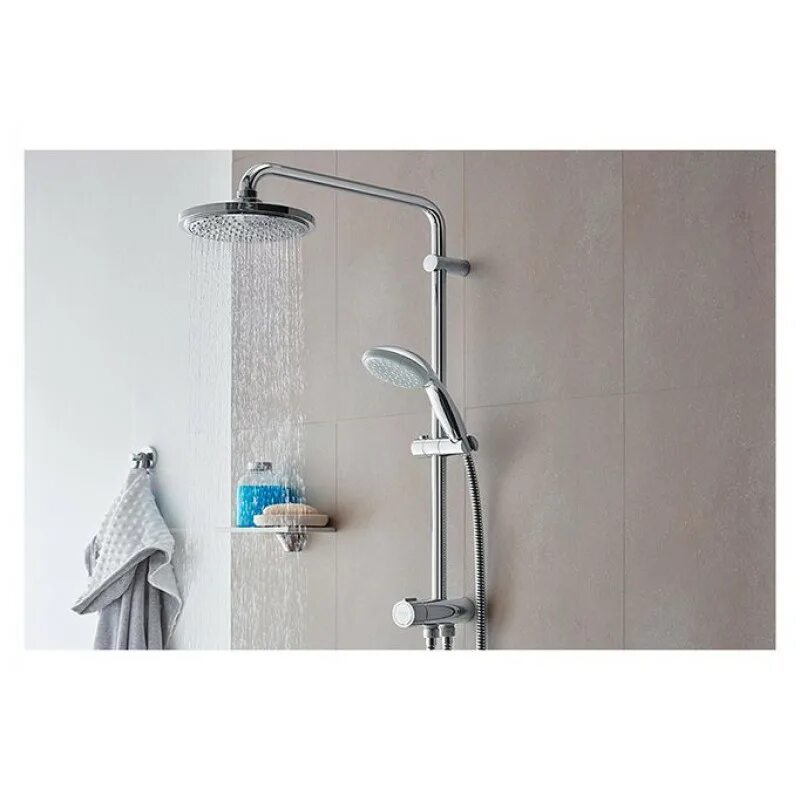 Grohe new 200. Grohe New Tempesta 27389002. Душевая стойка Grohe New Tempesta 27389002. Душдушевая Grove New Tempesta 200. Душевая стойка Grohe New Tempesta.