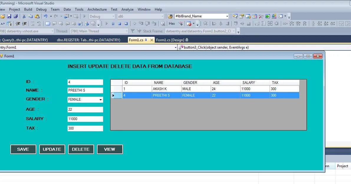 Using system sql