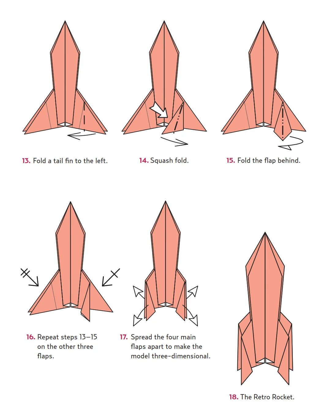 оригами ракета