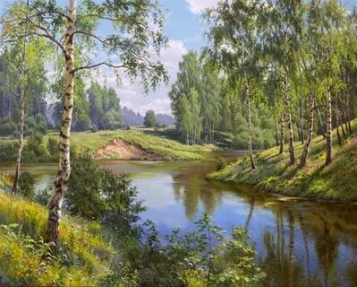Картины по номерам река