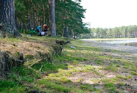 Человек обошел круглое озеро диаметром 1