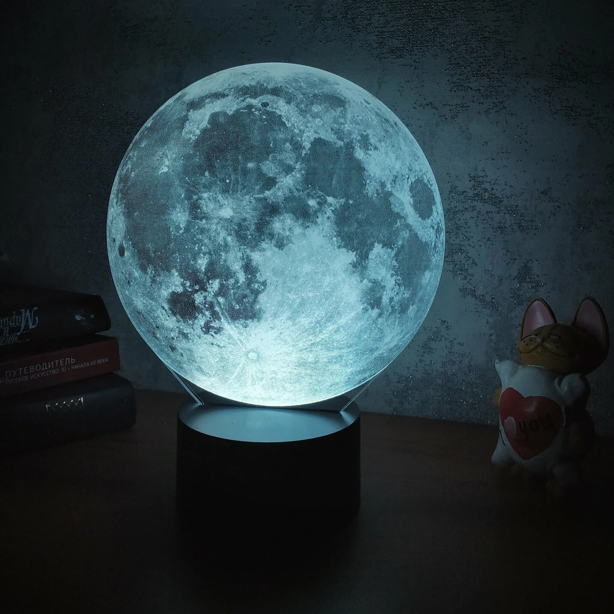 3d-лампа Art-Lamps Луна. 3д ночник Луна. Ночник Эра Луна б0031308. Ночник MGITIK Луна.
