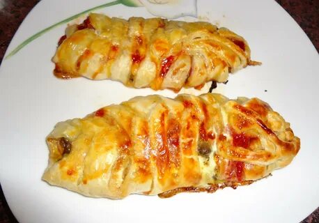 Косичка из теста с сыром