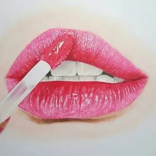 Губы в paint