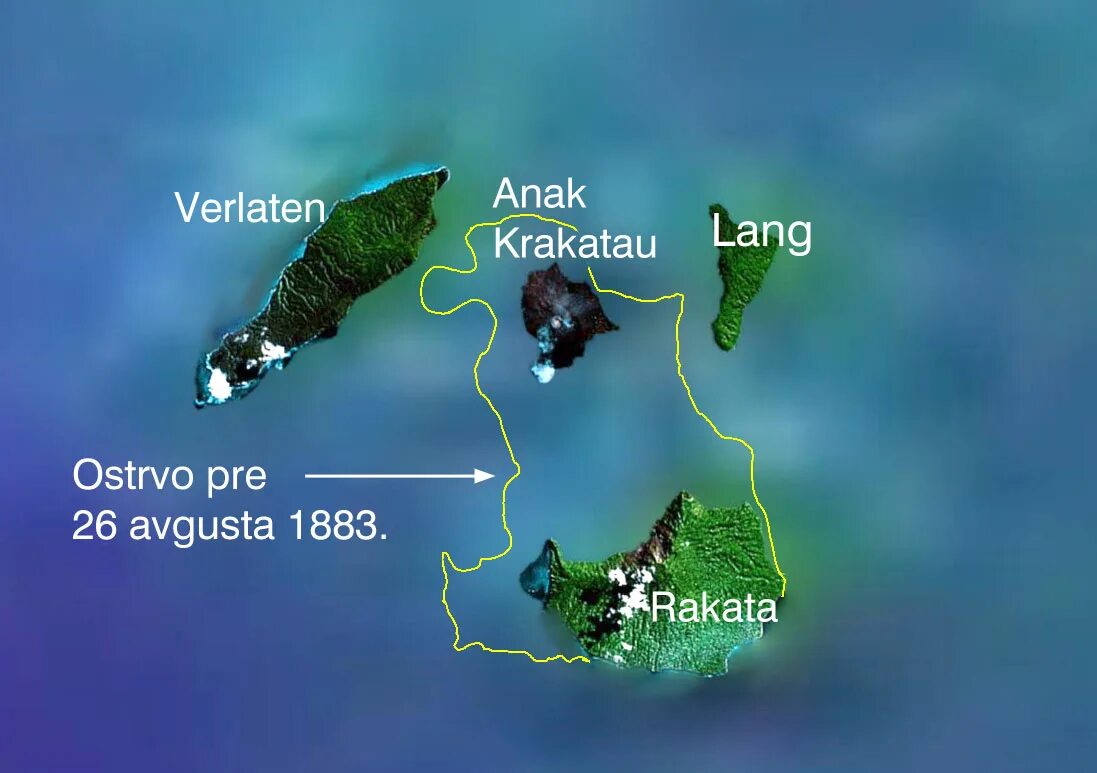 Вулкан кракатау на каком государстве. Вулкан анак-Кракатау на карте. Вулкан Кракатау местоположение. Остров Кракатау на карте. Расположение вулкана Кракатау на карте.