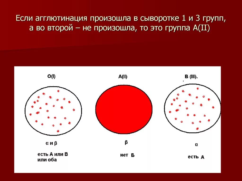 Агглютинация 1 группы крови