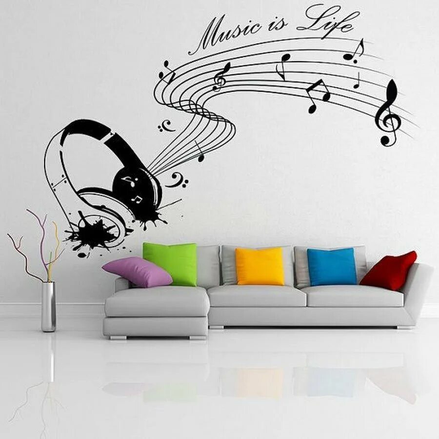Руками стены песня. Музыкальная тематика в интерьере. Рисунки на стену. Украшение стен в музыкальном стиле. Роспись стен в музыкальном стиле.