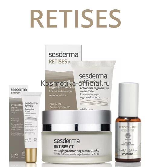 Сесдерма косметика сайт купить. Sesderma RETISES. RETISES Sesderma 0.75. Sesderma RETISES 1%.