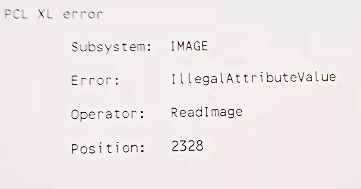 Pcl xl error kyocera. Ошибка pcl xl error. pcl xl warning illegalmediasource. mind error xl size.