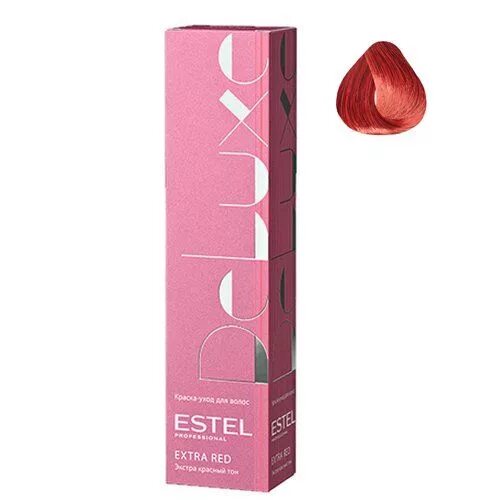 Краска estel extra. Эстель экстра ред 77/55. краска estel extra red. estel deluxe extra red. краска эстель экстра красный.