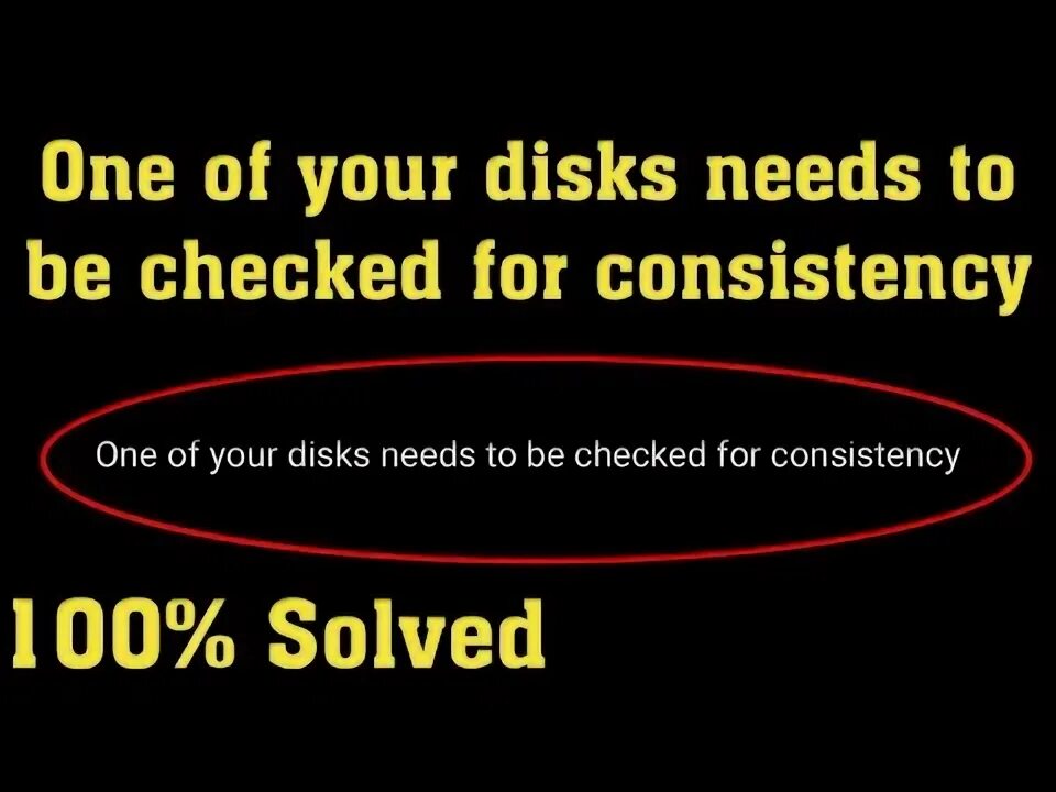 One of your disks needs. One of your disks needs