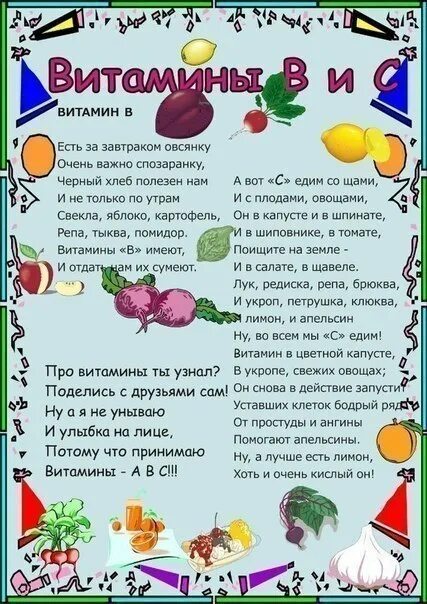 Проект про витамины 2 класс 4 витаминки