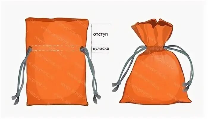Мешок с завязками оптом