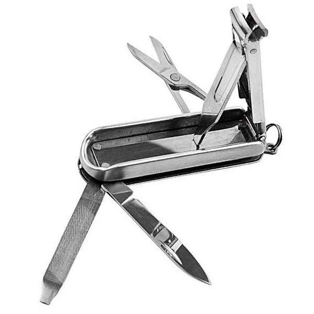 Инструмент Multi Tool 4в1 03. Stainless Steel нож мультитул. Мультитул с щипчиками для ногтей. 3in1 Stainless Steel Foldable Nail Clipper.