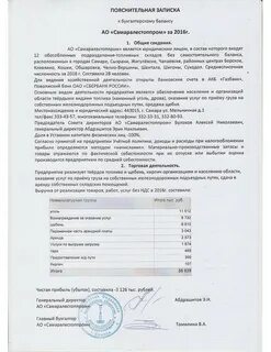Пояснение к обязательству