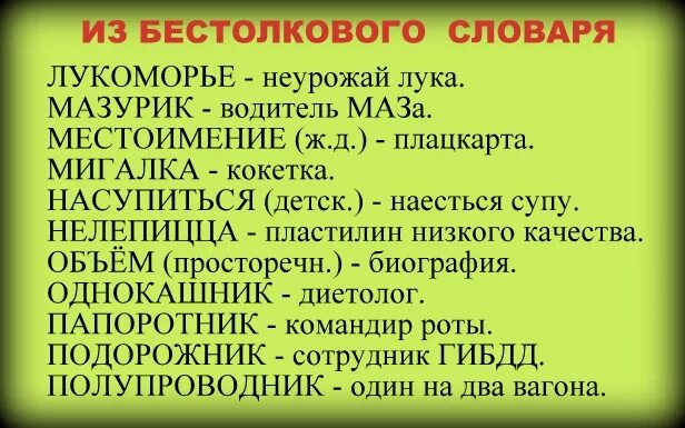 Бестолковый синоним