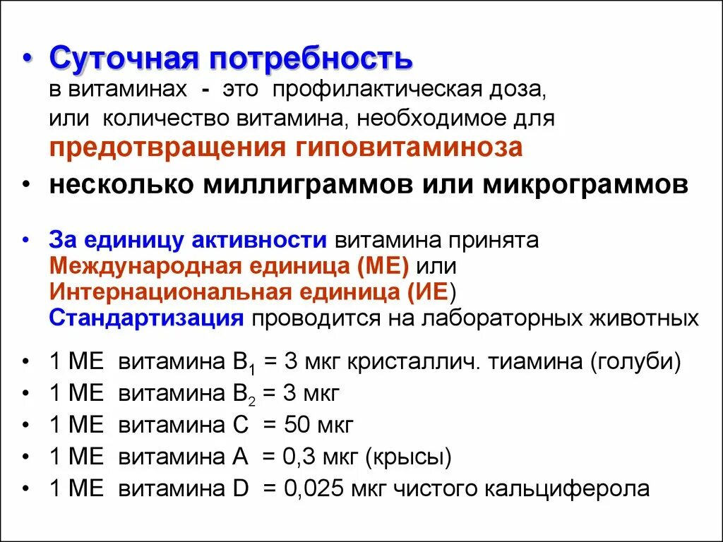 Что означает мкг. Суточная потребность витаминов. Суточные потребности витаминов. Международные единицы витамины. Суточная потребность витамина а в ме.