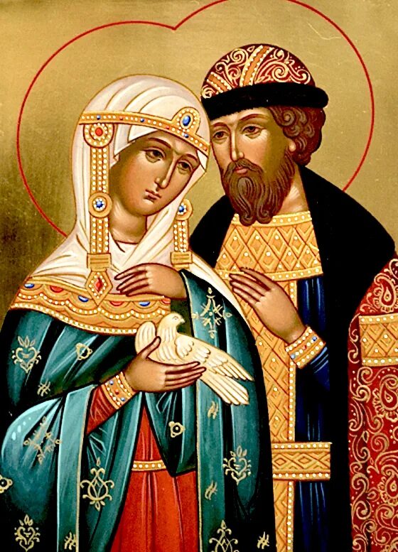 икона семьи любви и верности петра и февронии. семейная икона петра и февронии муромские. святых петра и февронии муромских, покровителей семьи. князь петр и княгиня феврония муромские чудотворцы. святых петра февронии покровителей.