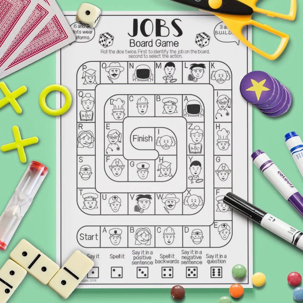 Игра speaking. Jobs Board game. Игры на английском. Настольная игра профессии на английском. Board game for Kids.